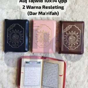 Al-Qur'an Tajwid 10x14 Qpp 2 Warna Resleting (Dar Ma_rifah)
