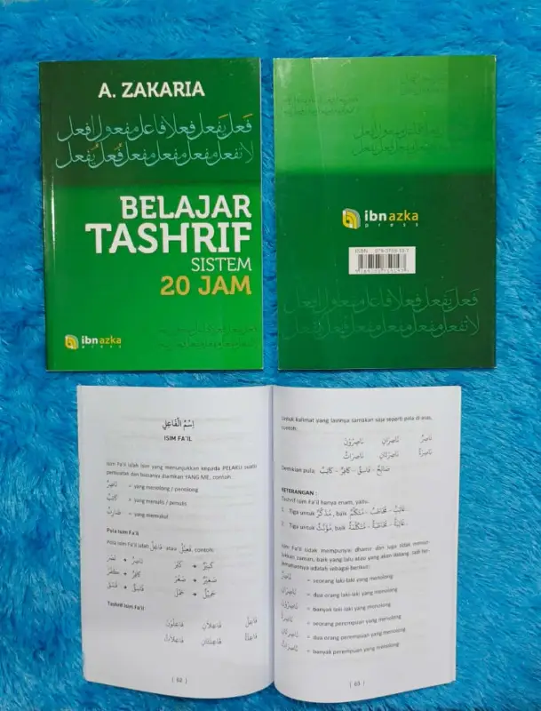 BELAJAR TASHRIF SISTEM 20 JAM “HIJAU” (DAR IBNU AZKA) - Kitab Kuning / Pesantren | Halim Kitab Utama