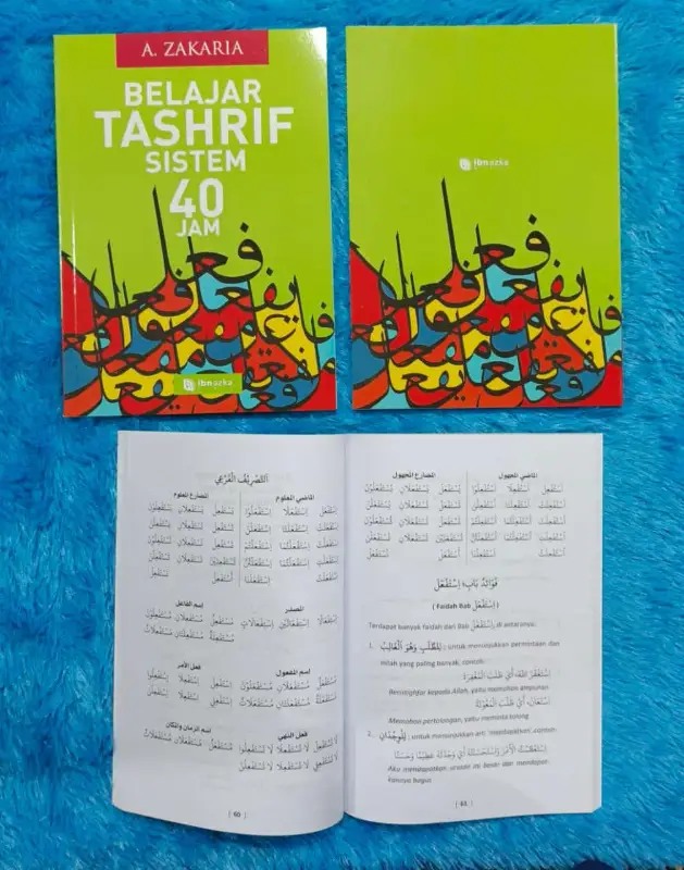 BELAJAR TASHRIF SISTEM 40 JAM (DAR IBNU AZKA) - Kitab Kuning / Pesantren | Halim Kitab Utama