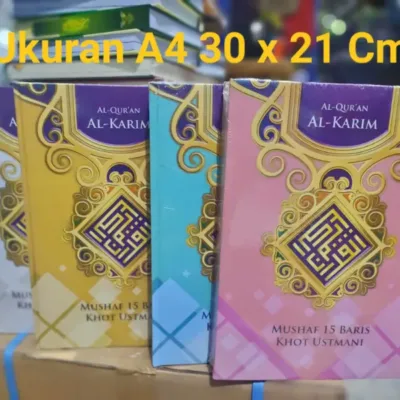 ALQ AL KARIM KHAT UTSMANI 15 BARIS A4 BSR HC - Al-Qur'an | Halim Kitab Utama