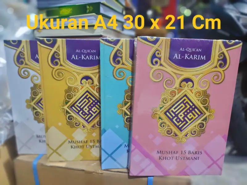 ALQ AL KARIM KHAT UTSMANI 15 BARIS A4 BSR HC - Al-Qur'an | Halim Kitab Utama