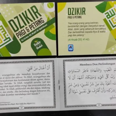 DZIKIR PAGI PETANG MINI MILENIAL “AL QAHTHANI” 10X7 CM - Kitab Kuning / Pesantren | Halim Kitab Utama