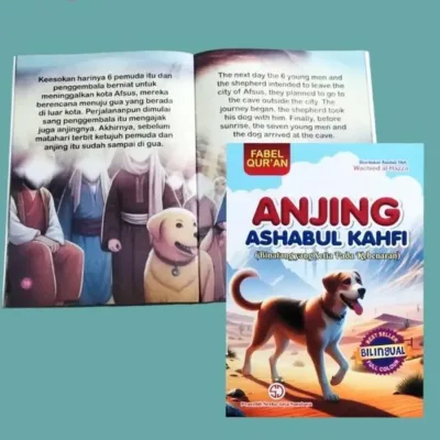 FABEL QURAN “ANJING ASHABUL KAHFI” BILINGUAL WRN - Kitab Kuning / Pesantren | Halim Kitab Utama