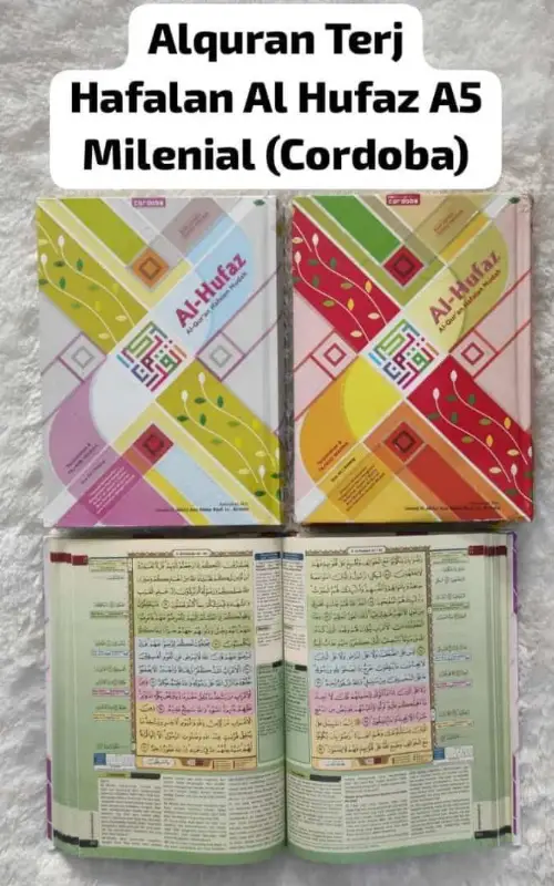 ALQ TERJ HAFALAN AL HUFAZ A5 TGG HC “MUSLIMAH/MILENIAL” - Hafalan/Mujazza' | Halim Kitab Utama